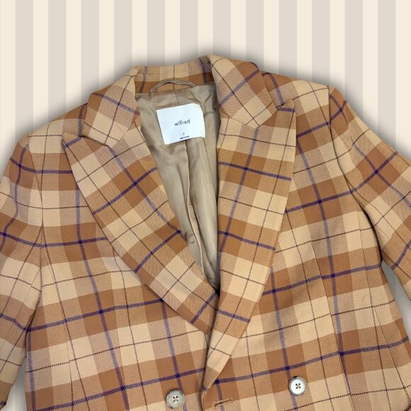 Wilfred Cherrelle plaid double-breasted blazer - Picture 4 of 7